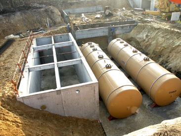 Bâche à eau de process